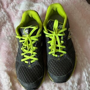 New Balance Dark Grey and Neon Green Athletic Shoes